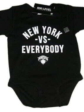 New York Vs Everybody Knicks Baby One Piece Bodysuit sz. 18 Months New Nba